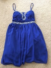 Deb royal blue short prom
